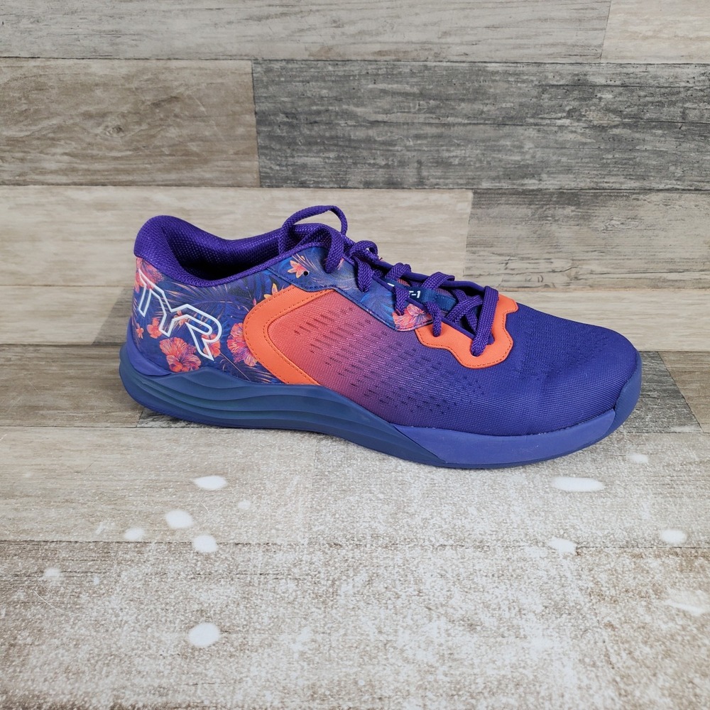 TYR CXT-1 Trainer Shoes Mens 11 Training Athletic Purple Multi Sneakers